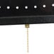 A black rectangular Aarco Ice Cream LED sign with a chain.