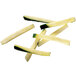 A close-up of zucchini sticks cut with a Robot Coupe 27116 French fry kit.