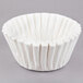 A Grindmaster white paper coffee filter.
