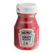 A Heinz tomato ketchup bottle.