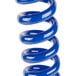 A close-up of a blue spiral.