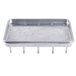 A Nemco metal tray with four holes.