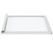 A white rectangular door assembly for a Nemco small heated display case on a white background.
