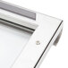A stainless steel door assembly for a Nemco countertop food warmer.