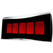 A black and red Bromic Heating Platinum Smart-Heat propane patio heater with a red screen.