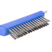 An Edlund blue brush with thin metal rods.
