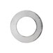A close-up of a stainless steel circular bearing holder.