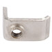 A stainless steel Waring strain relief clamp with a hole in the middle.