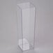 A clear rectangular container on a white background.