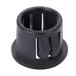 A black plastic Waring snap bushing with holes.