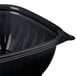 A black plastic bowl with a lid.