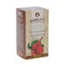 A white box of Bromley Exotic Sun Sweetened Raspberry Herbal Tea with a label.