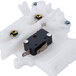 A white plastic Waring right actuator switch with black and silver screws.