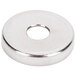 A round silver magnet with a hole in the center.