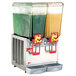 The Cecilware refrigerated beverage dispenser with two containers of green liquid.