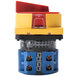 A close-up of an ARY Vacmaster power switch with red and yellow switches.