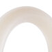 A white silicone tube with a small hole at the end.