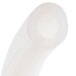A white silicone tube with a hole.