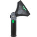 A close-up of a Unger ErgoTec Ninja Squeegee Handle with a black and green handle.