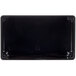 A black rectangular Bunn drip tray with two holes.
