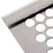 A close-up of a stainless steel Bunn Perforated Clean Tray Cover.