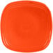 An orange square Fiesta® salad plate.