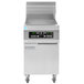 A Frymaster natural gas floor fryer with a stainless steel top and digital controls.