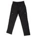 A pair of black Chef Revival cargo pants with buttons on the side.