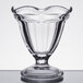 An Anchor Hocking clear glass footed sherbet cup.