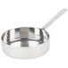 An American Metalcraft mini stainless steel fry pan with a handle.