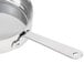 An American Metalcraft mini stainless steel fry pan with a handle.