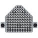 A grey plastic Edlund Titan Max-Cut pusher insert with small holes.