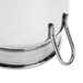 An American Metalcraft stainless steel milk can creamer with a handle and lid.