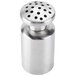 An American Metalcraft stainless steel salt shaker with coarse holes.