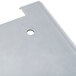 A metal Waring element plate for panini grills with a hole in it.