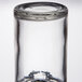 An American Metalcraft miniature glass apothecary jar with a round metal lid.