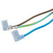 The Waring 120V electrical cord with blue and green connectors.