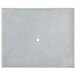 A gray square with a white rectangular hole in it.