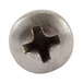 A close-up of a Waring metal screw with a cross on it.