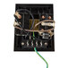 A black rectangular electrical switch assembly with wires.