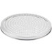 An American Metalcraft Super Perforated aluminum pizza pan with round holes.