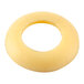 A yellow circle object with a white background.