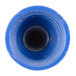A blue plastic Waring Wire-Nut tube with a hole.