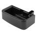 A black plastic rectangular drip tray with a handle.