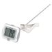 A Taylor digital candy/deep fry thermometer with a metal swivel head.