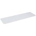 A white rectangular PVC shelf liner.
