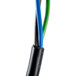 A black cable with green and blue wires for a Waring juicer.