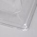 A clear plastic Cambro dome display cover with a hinged lid.
