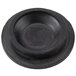 A black circular button pad for a Waring food processor.