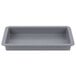 A grey rectangular plastic drip tray with a handle.